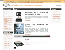 Tablet Screenshot of dina-pesaje.com